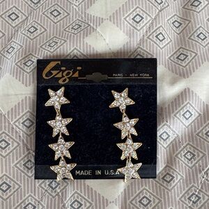 Gigi Star Earrings with Crystals
